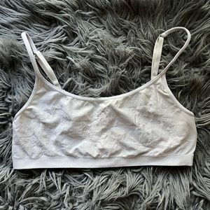 Vintage Victoria’s Secret Cami Bra, light gray/silver color size Medium!